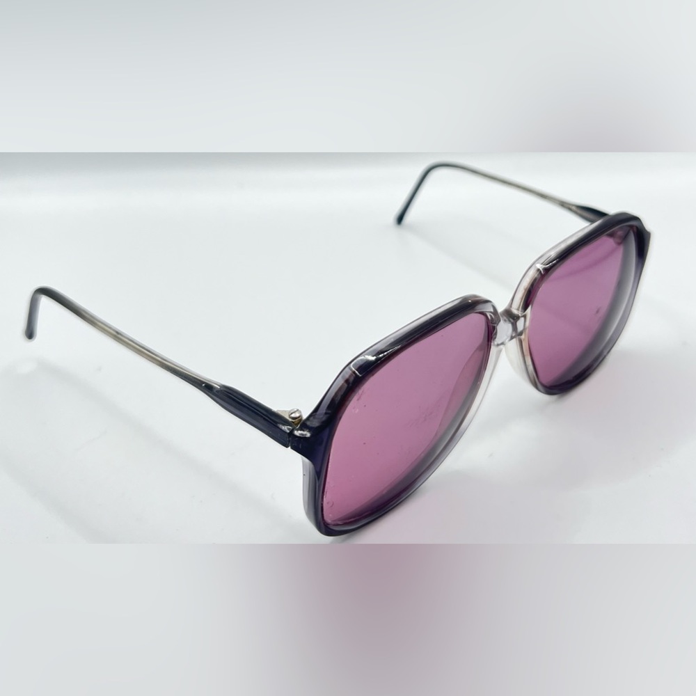 Vintage Surfer Int 1113 Gray Translucent Oval Sunglasses Frames Only